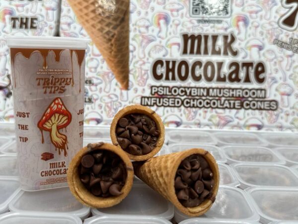 Trippy Tips Milk Chocolate Cones