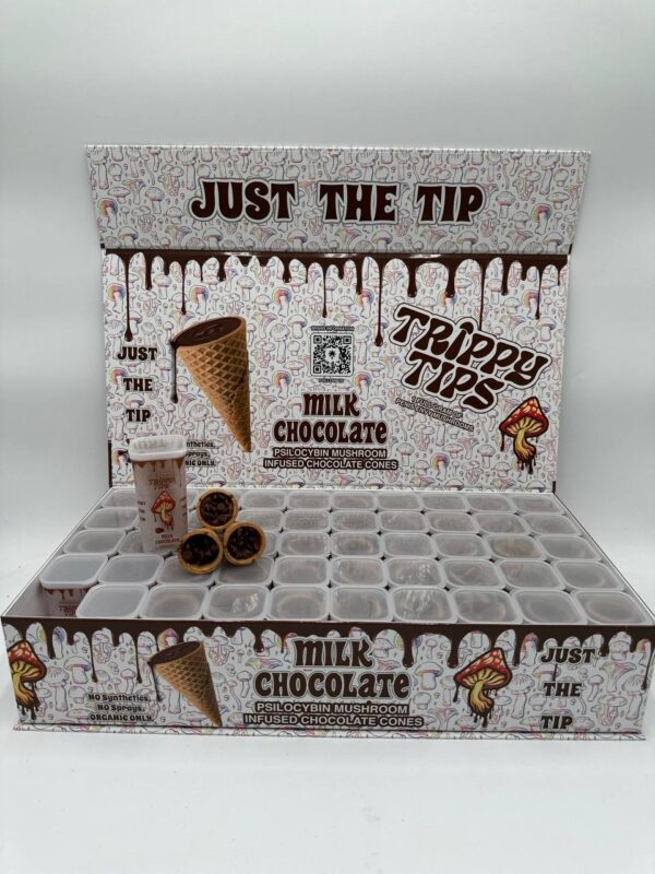 Trippy Tips Milk Chocolate Cones