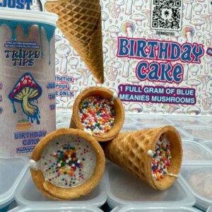 Trippy Tips Birthday Cake Cones