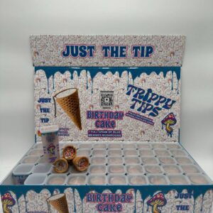 Trippy Tips Birthday Cake Cones