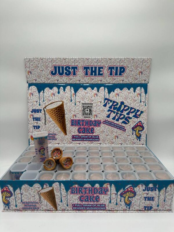 Trippy Tips Birthday Cake Cones