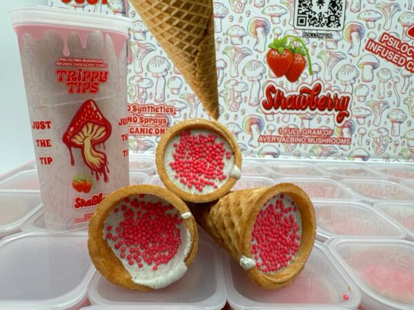 Trippy Tips Strawberry Cones